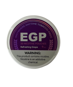 Buy EGP Nicotine Pouches – 9MG – Grape – 5 tins