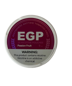Buy EGP Nicotine Pouches – 9MG – Passion Fruit – 5 tins